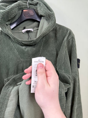 Stone Island Green Corduroy Smock