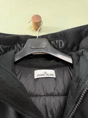 Stone Island Black Micro Reps Primaloft Long Parka Jacket