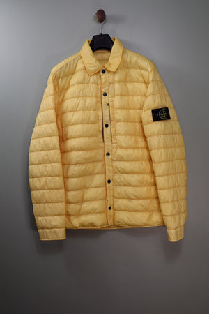 Stone Island Yellow Micro Yarn Down Jacket