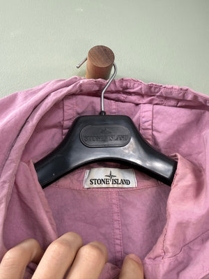 Stone Island Pink Hooded Overshirt