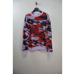 Stone Island Camo Teddy Fleece Jumper