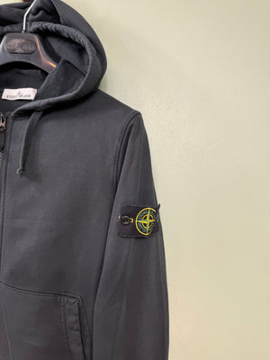 Stone Island Black Zipped Hoodie