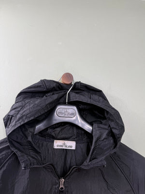 Stone Island Black Nylon Metal Smock