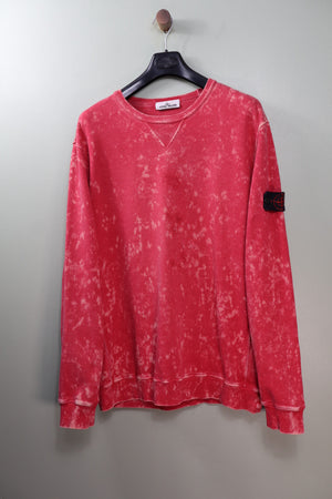 Stone Island Red Ovo Dye Jumper