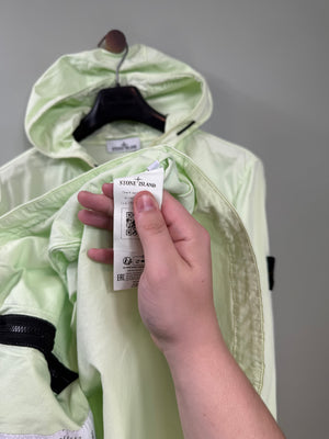 Stone Island Pastel Green Supima Cotton Twill Jacket