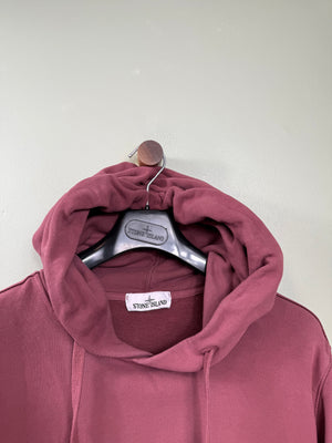 Stone Island Burgundy Hoodie