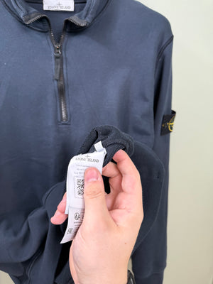 Stone Island Navy 1/4 Zip Jumper