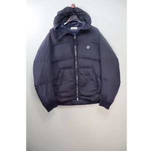 Stone Island Navy Nylon Metal Watro Ripstop Down Jacket