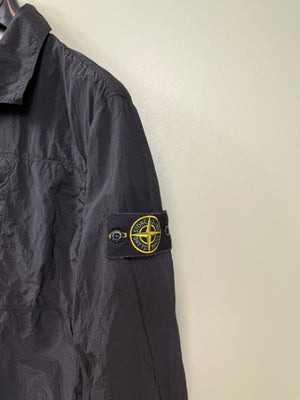 Stone Island Black Nylon Metal Overshirt