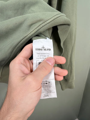 Stone Island Green 1/4 Zip Jumper
