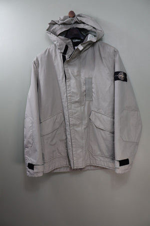 Stone Island Grey Reflective Weave Ripstop Jacket