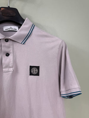 Stone Island Grey Slim Fit Polo