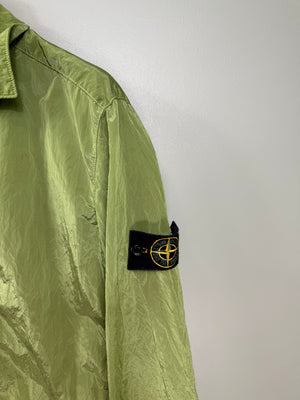 Stone Island Green Nylon Metal Overshirt