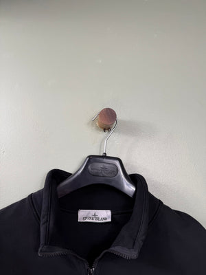 Stone Island Black 1/4 Zip Jumper