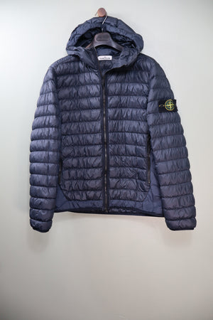 Stone Island Navy Micro Yarn Down Jacket