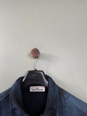 Stone Island Blue House Check Dust Zipped Jumper