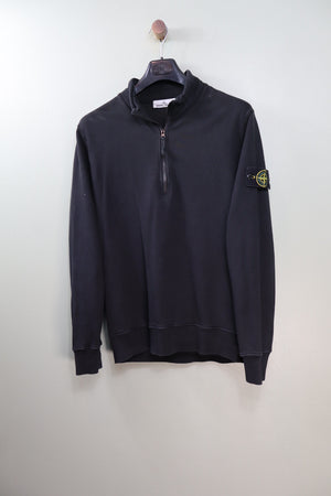 Stone Island Black 1/4 Zip Jumper