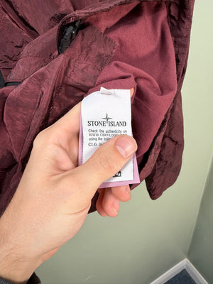 Stone Island Red Nylon Metal Overshirt