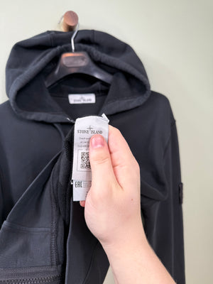Stone Island Black Zipped Hoodie