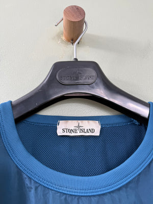Stone Island Blue Nylon Metal Jumper