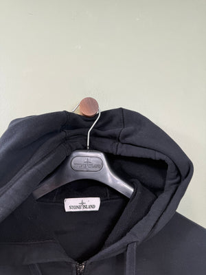 Stone Island Black Zipped Hoodie