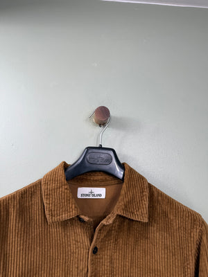 Stone Island Brown Corduroy Overshirt