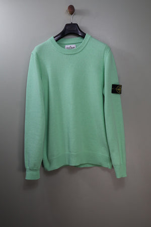 Stone Island Green Knit Jumper