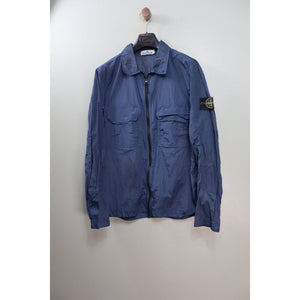 Stone Island Navy Nylon Metal Overshirt