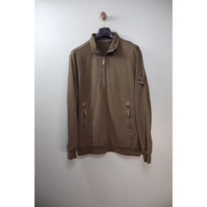 Stone Island Khaki Ghost 1/4 Zip Jumper