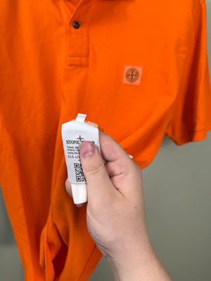 Stone Island Orange Regular Fit Polo