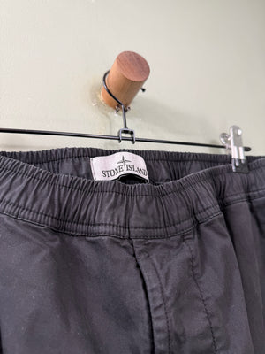 Stone Island Black RE-T Cargo Bottoms
