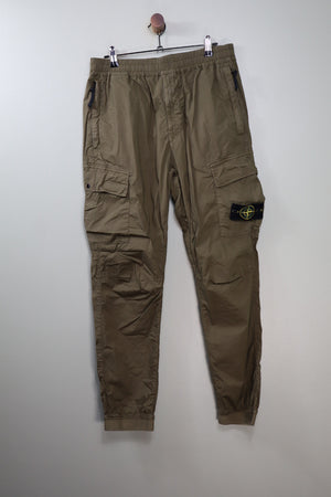 Stone Island Khaki RE-T Cargo Bottoms