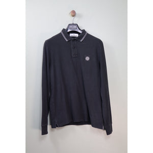 Stone Island Black SL Polo Shirt