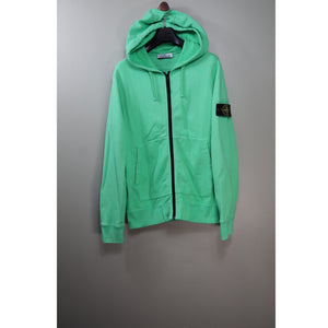 Stone Island Green Zipped Hoodie