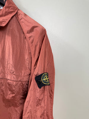 Stone Island Orange Nylon Metal Overshirt