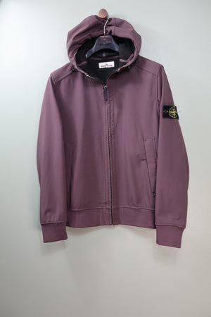 Stone Island Burgundy Soft Shell Jacket