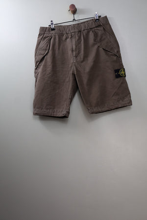 Stone Island Khaki RE Cargo Shorts