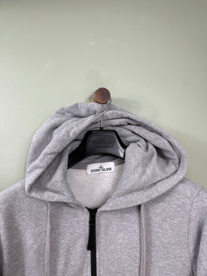 Stone Island Grey Zipped Hoodie
