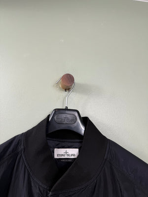 Stone Island Black House Check Dormenuil/Nylon Metal Primaloft Bomber Jacket