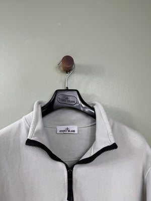Stone Island Grey 1/4 Zip Jumper