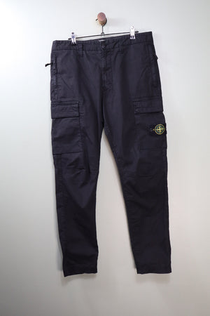 Stone Island Black RE-T Cargo Bottoms