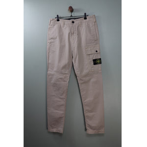 Stone Island Beige SL Cargo Bottoms