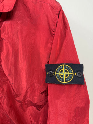 Stone Island Red Nylon Metal Overshirt