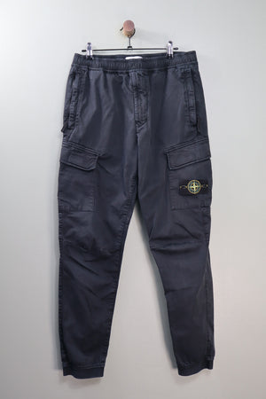 Stone Island Black RE-T Cargo Bottoms