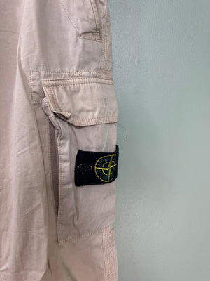 Stone Island Beige SL Cargo Bottoms