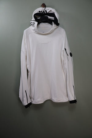 C.P. Company White 019 Hoodie