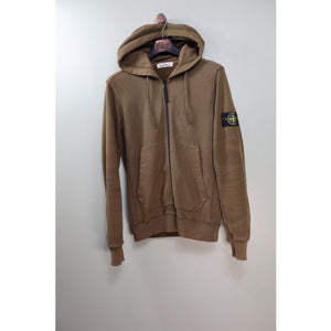 Stone Island Khaki Zipped Hoodie
