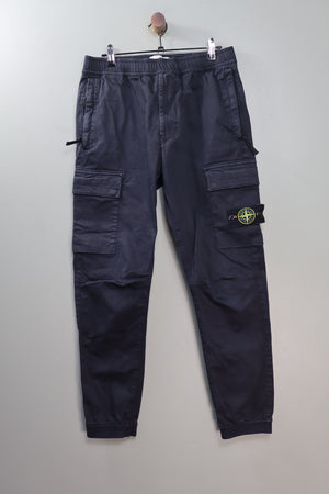 Stone Island Black RE-T Cargo Bottoms