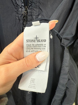 Stone Island Navy Crinkle Reps Jacket