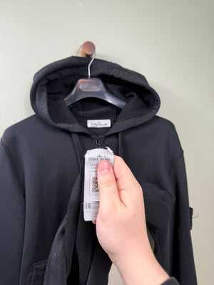 Stone Island Black Zipped Hoodie